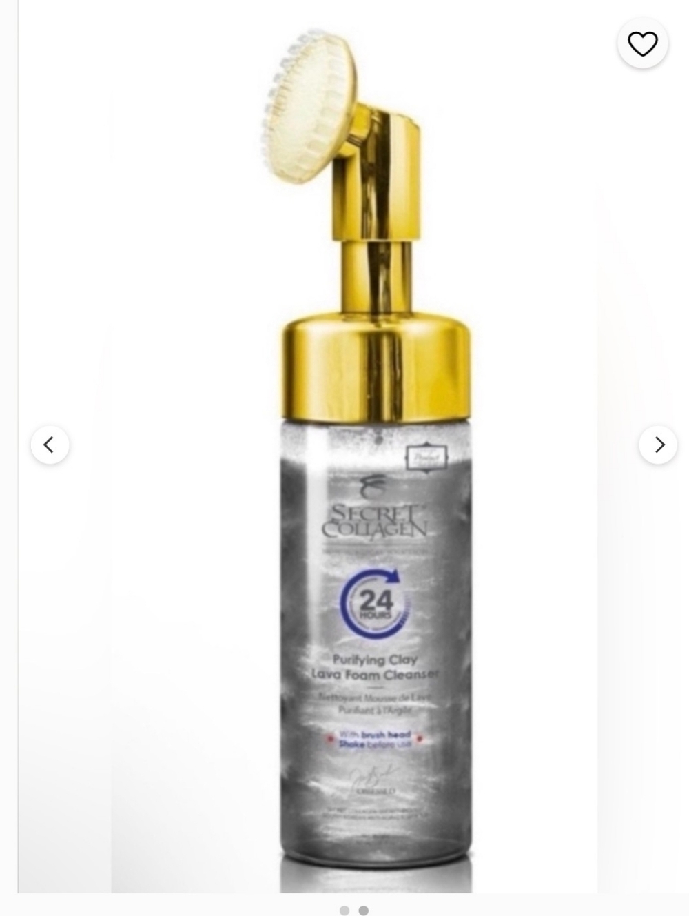 Purifying Clay Lava Foam Cleanser - Gold/Gray - Picture 2 of 3